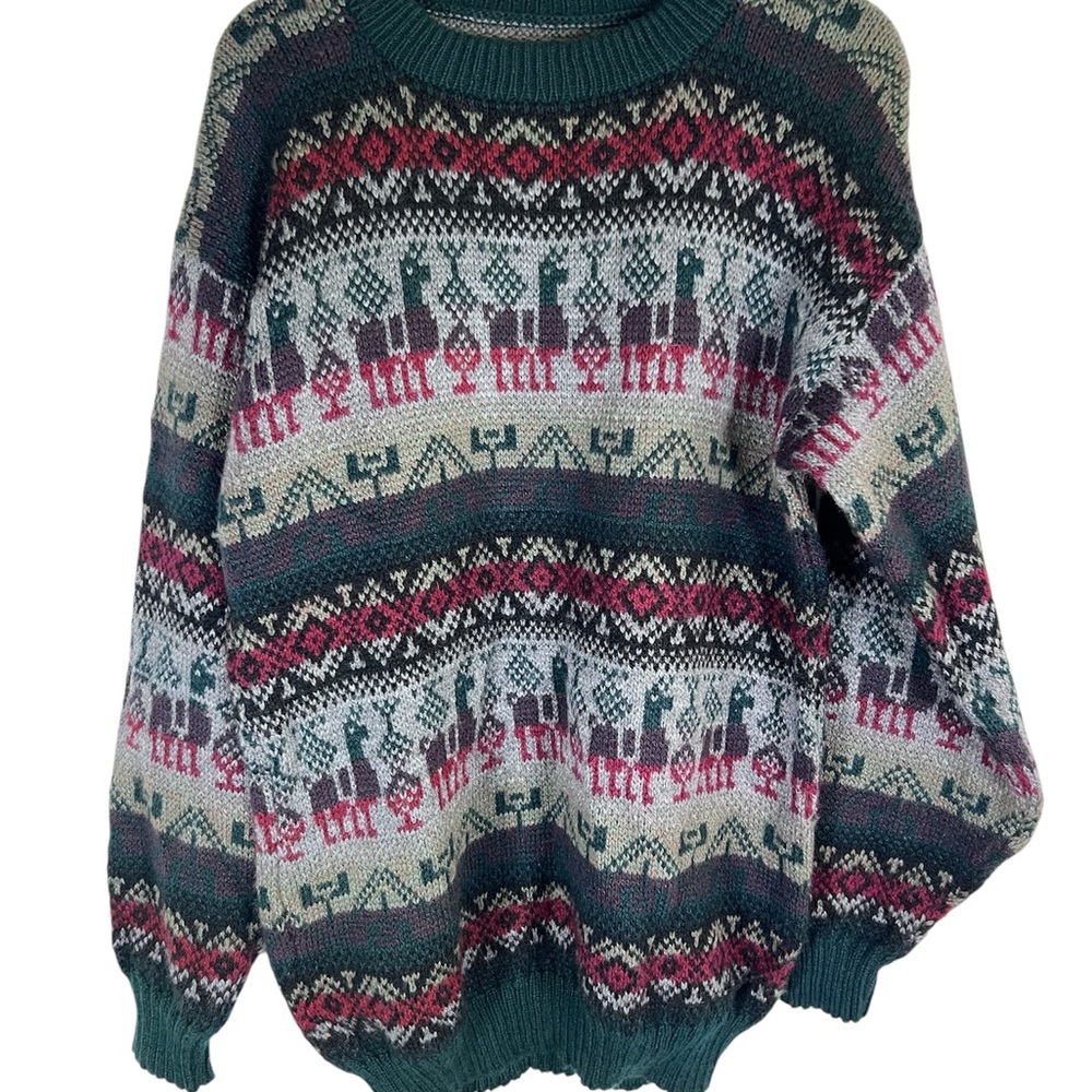 Men's Crewneck Llama Sweater Size M